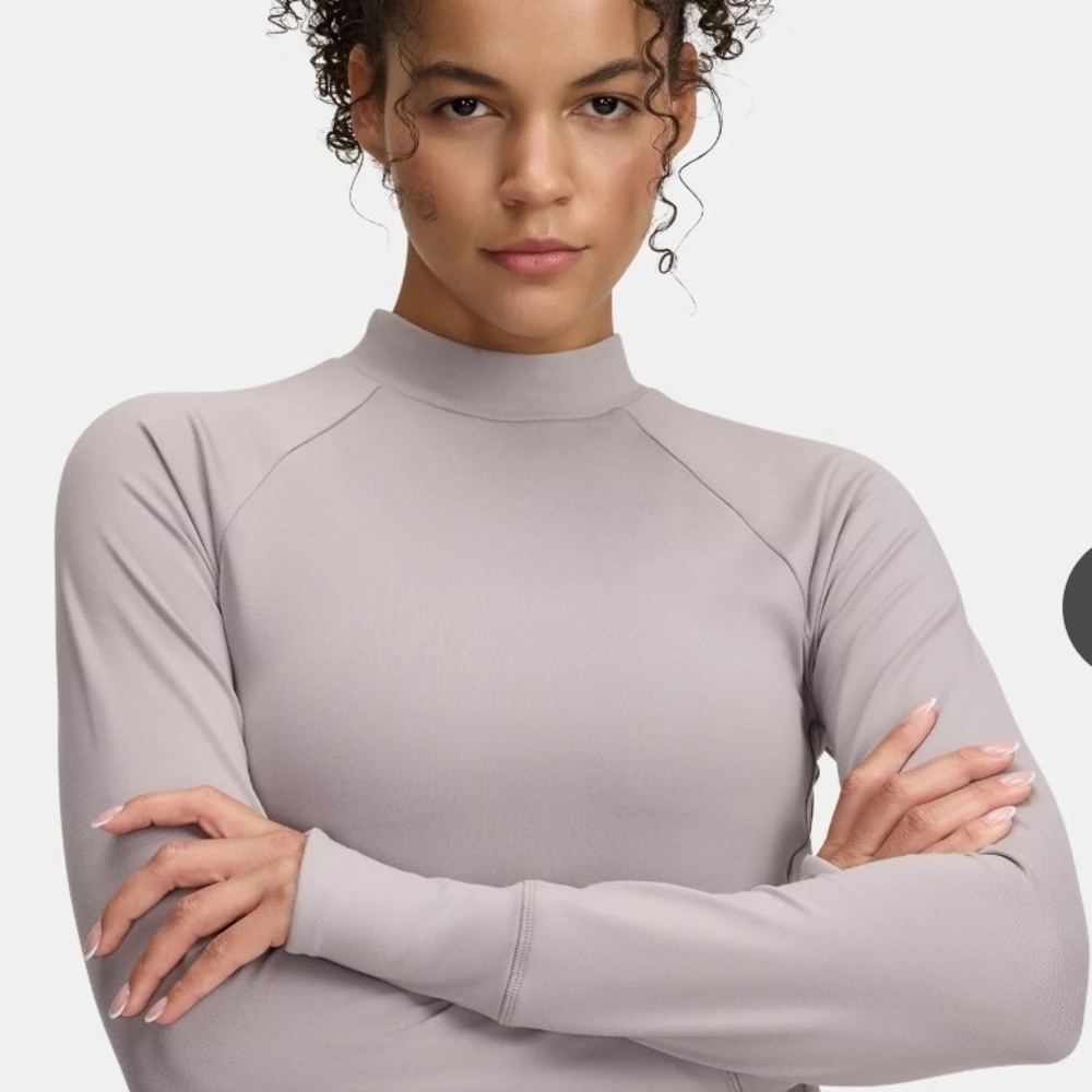 Under Armour - Women's Long Sleeve Mock Neck Top - Gray